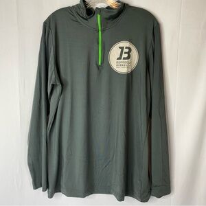 ALANIC 1/4 ZIP GRAY RUNNING SHIRT SZ XL WOMENS BIOFREEZE HALF MARATHON 2019 NEW